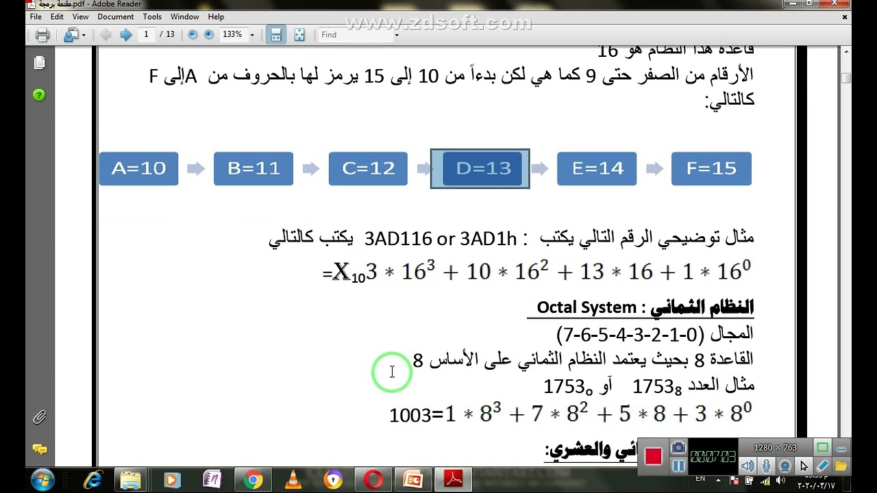 مقدمة في البرمجة . م/ خالد علي
