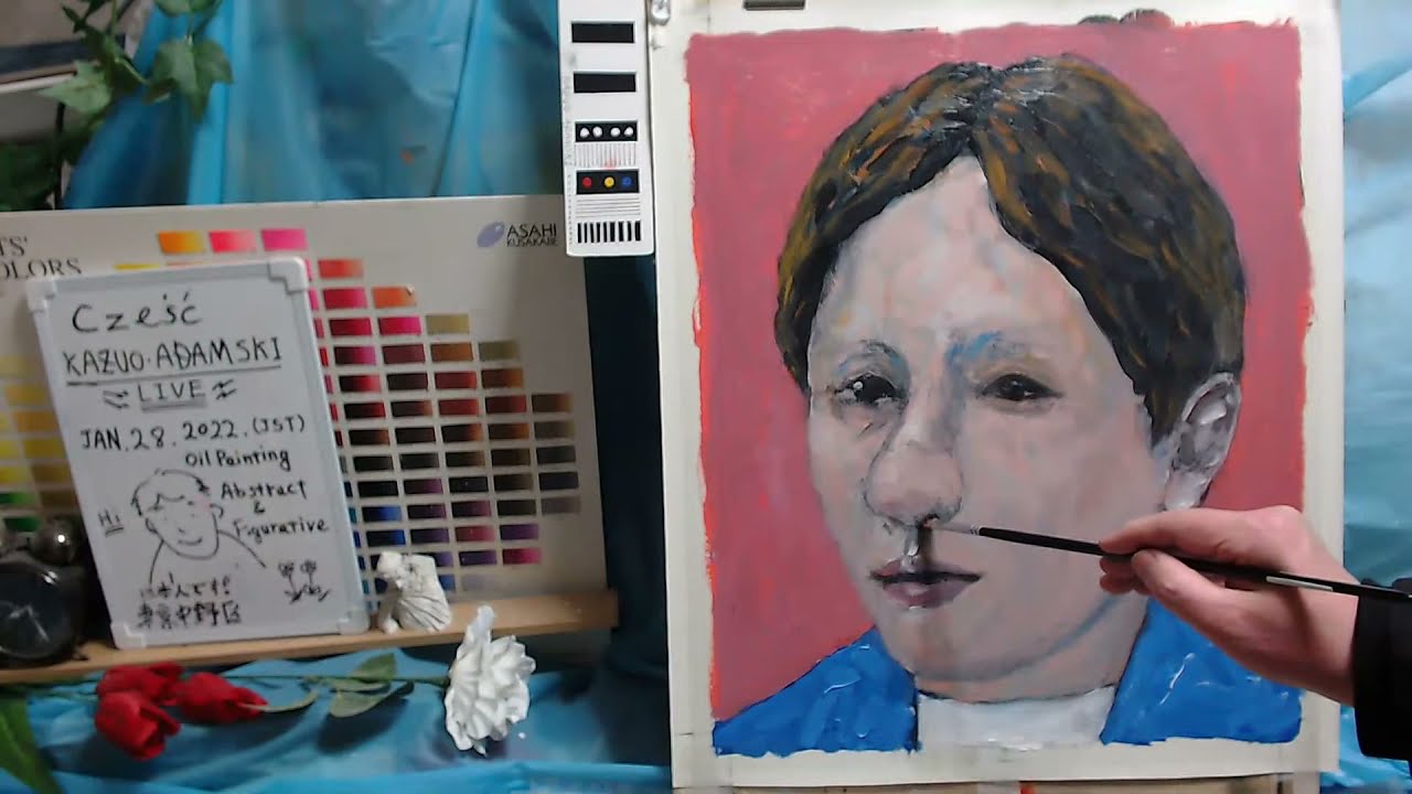 Oil painting portrait day 3  op699-3 [LIVE]--  