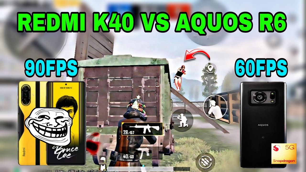 Redmi k40 gaming vs Aquos r6 🔥 | redmi vs Aquos pubg/bgmi test 2025 | Graphics | Connectivity.