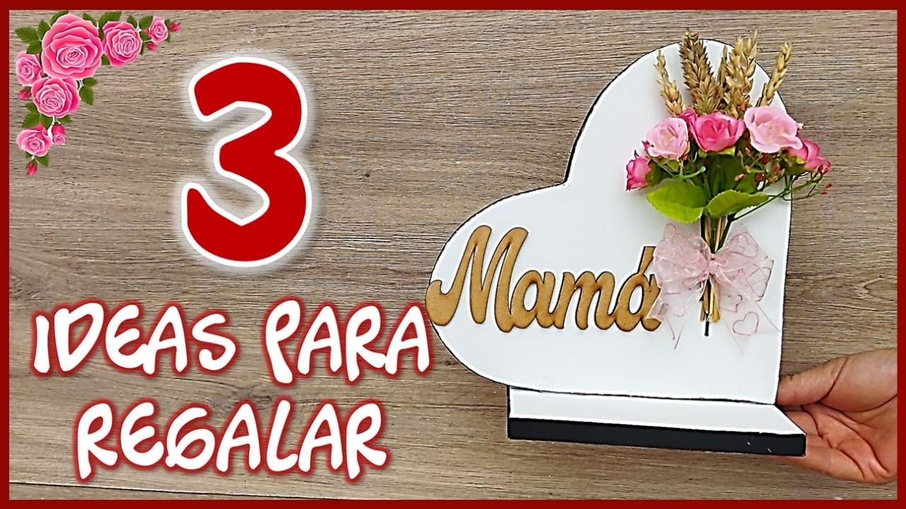 3 LINDOS ADORNOS PARA REGALAR EN EL D&Iacute;A DE LAS MADRES - Manualidades para mam&aacute;