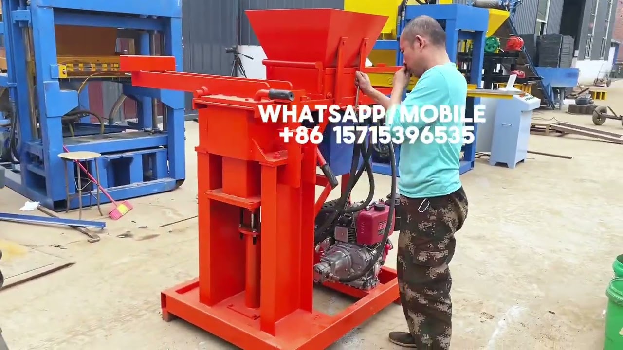 semi automatic clay brick making machine, diesel engine block brick making machine for Tanzania