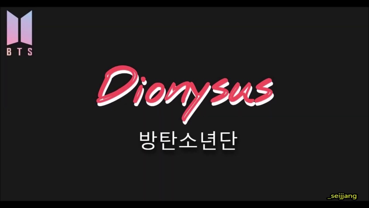 BTS - Dionysus karaoke