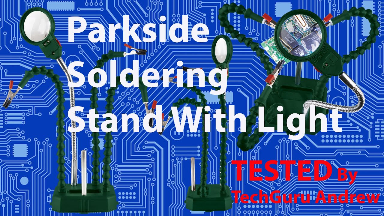 Parkside Flexible Soldering Stand With Light