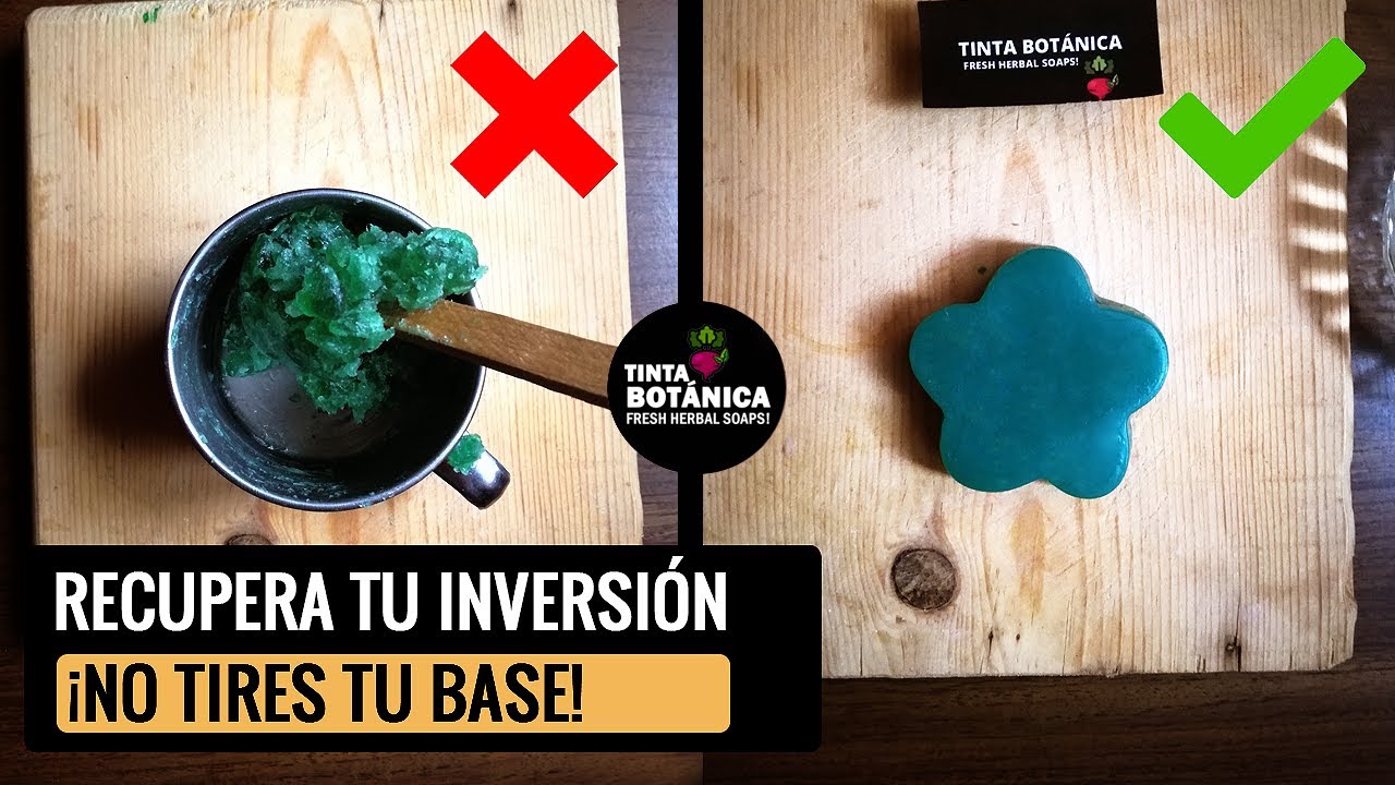 RECUPERA UN JABÓN DE GLICERINA | Solución a bases pegajosas o chiclosas