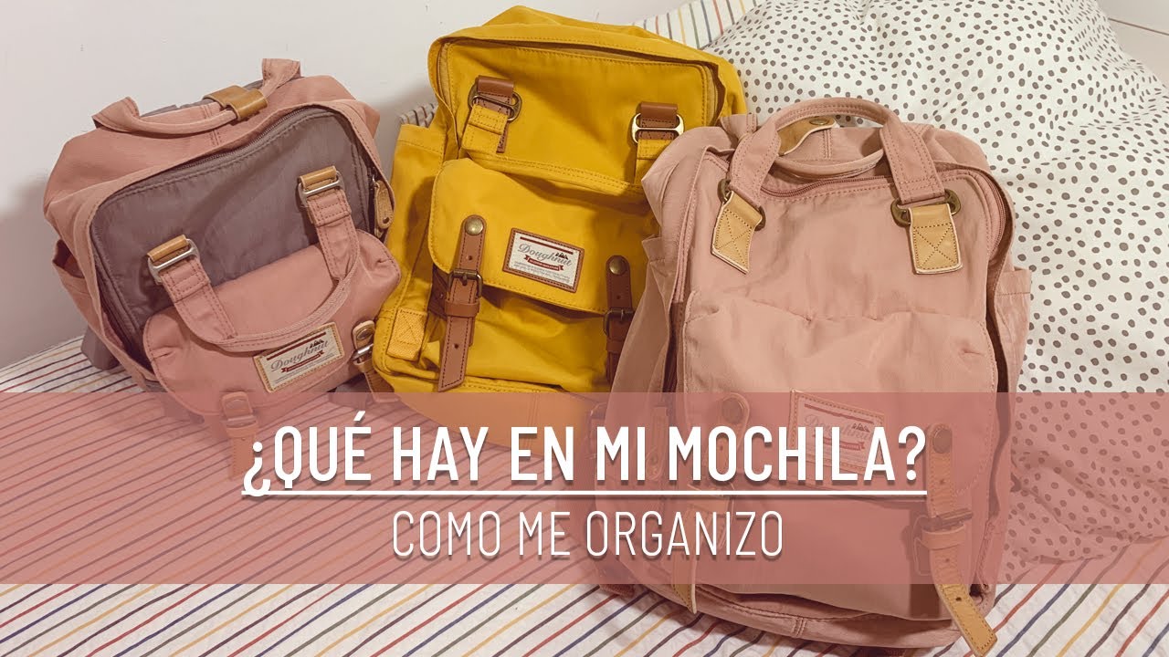 ¿Qué LLEVO EN MI MOCHILA? | Vaciando la mochila del curso | DOUGHNUT MACAROON