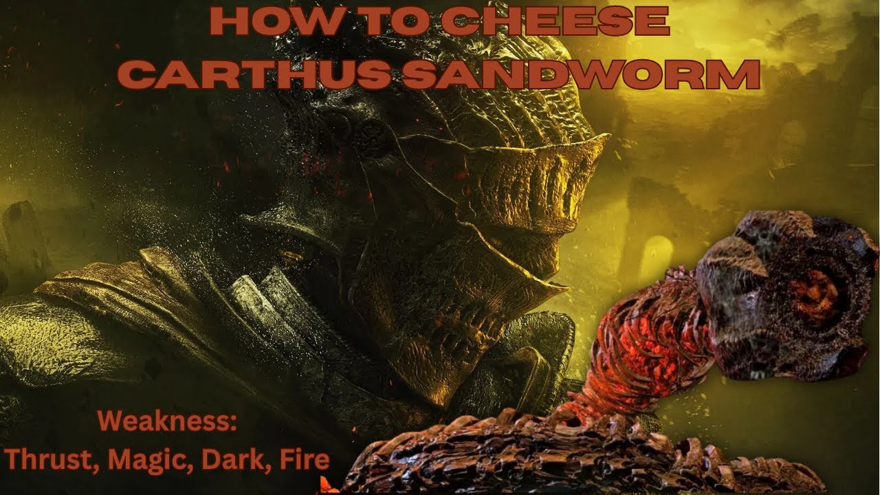 HOW TO CHEESE CARTHUS SANDWORM IN DARKS SOULS 3