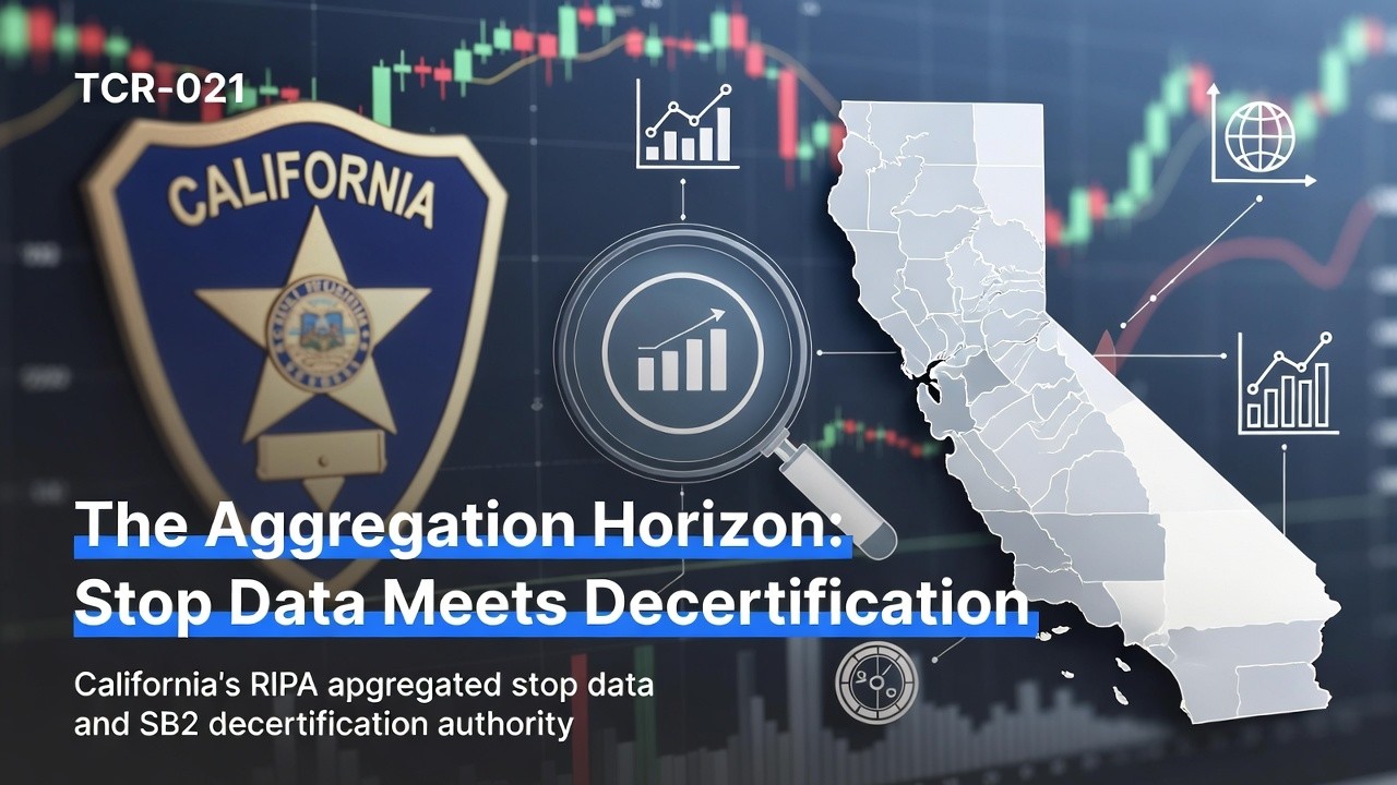 TCR-021: The Aggregation Horizon: Stop Data Meets Decertification