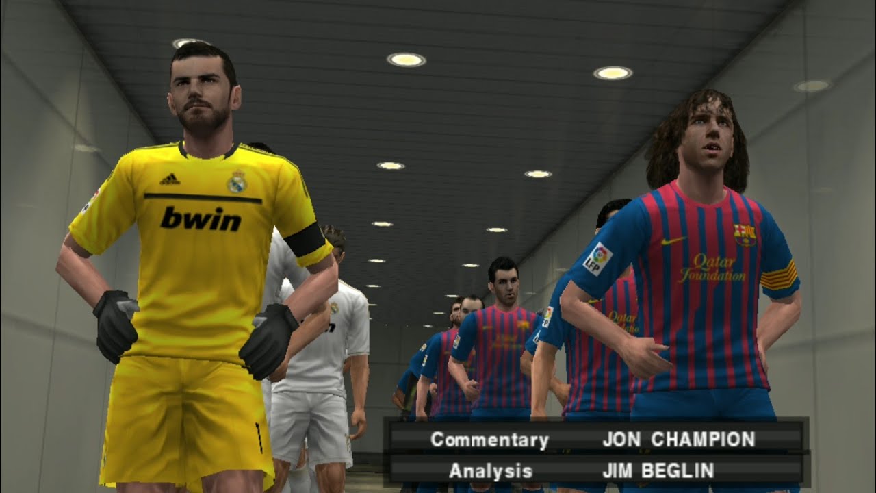 WE 2012: Barcelona vs Real Madrid | World Soccer Winning Eleven 2012 | PPSSPP Android Gameplay