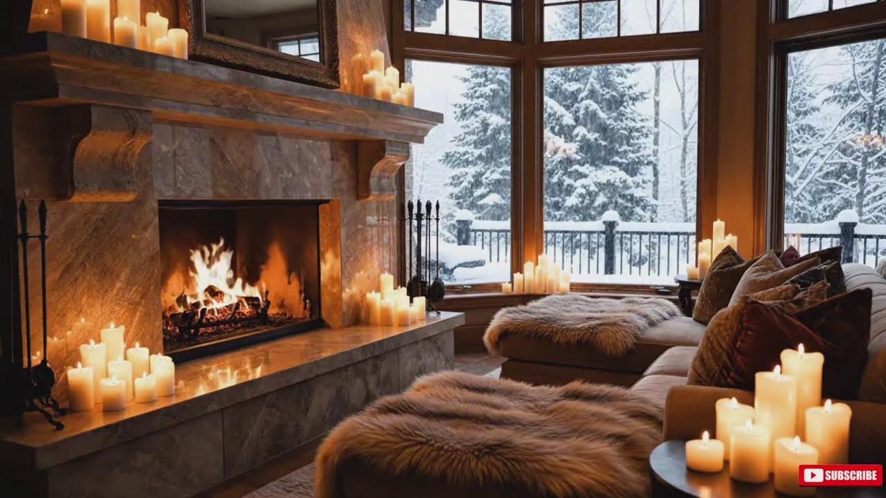 Fall Asleep in This Cozy Winter Cabin ❄️🔥