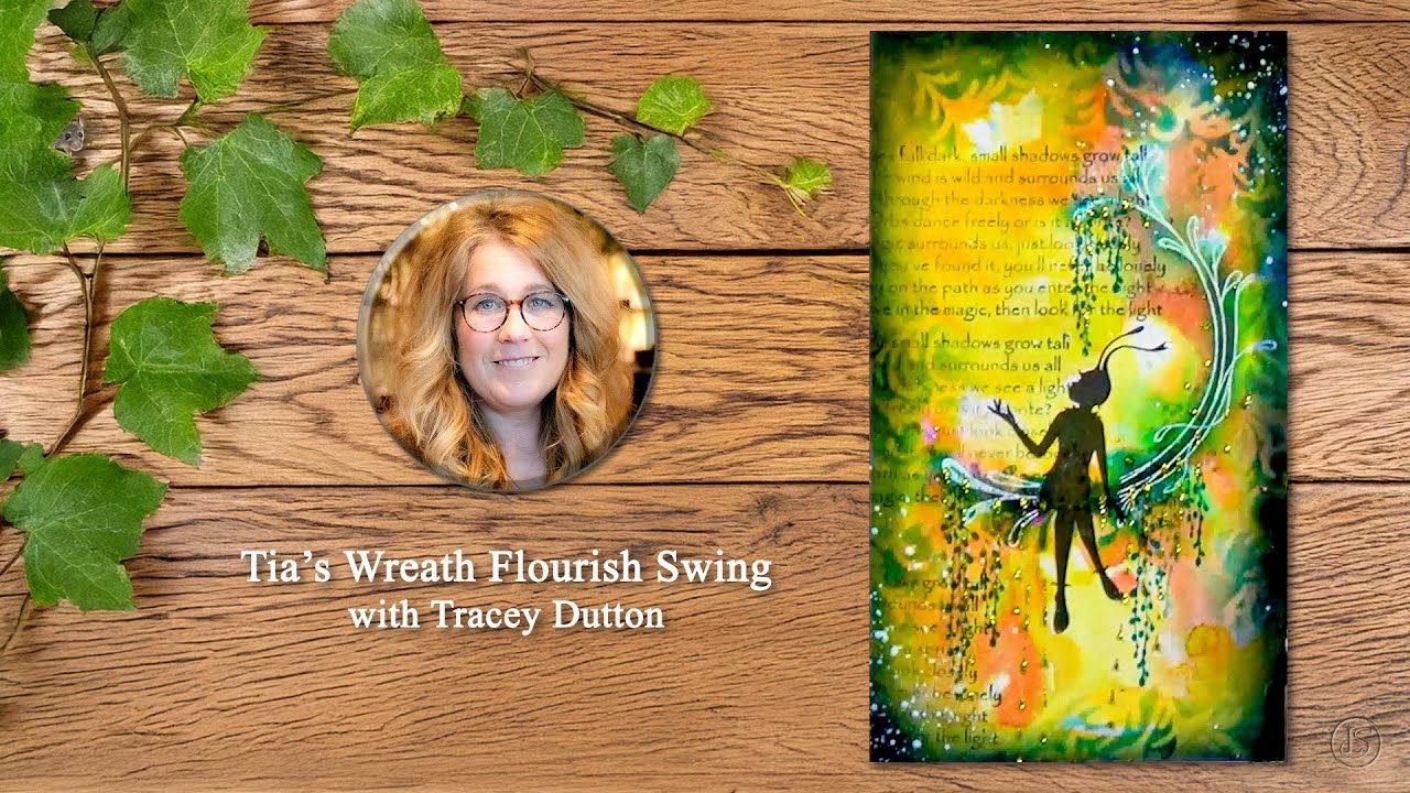 Tia’s Wreath Flourish Swing - A Lavinia Stamps Tutorial with Tracey Dutton