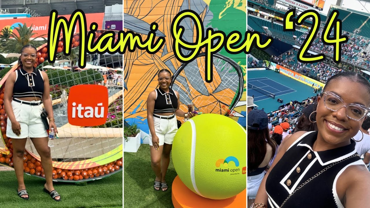 WEEKEND VLOG | my first tennis tournament | MIAMI OPEN