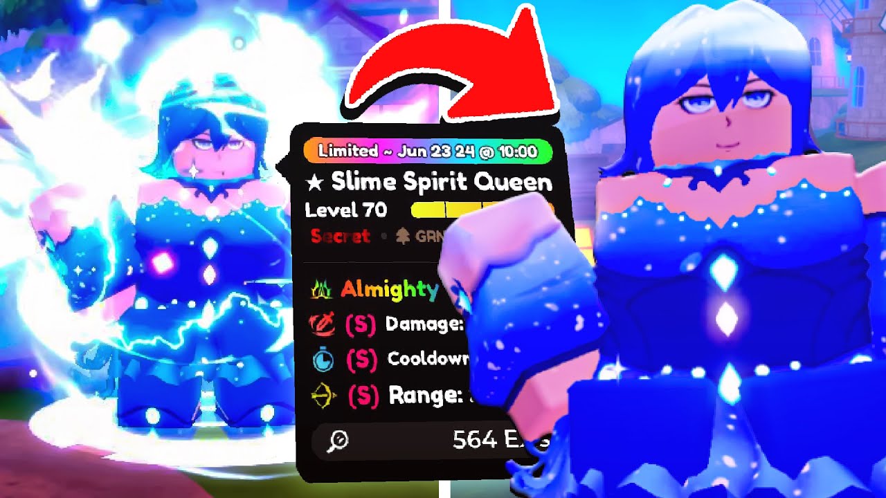 Unlocking The UNOBTAINABLE 0.001% Almighty Slime Spirit Queen In Anime Defenders