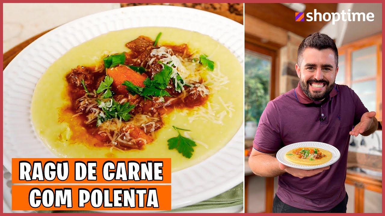 RAGU DE CARNE COM POLENTA CREMOSA I CASA DE INVERNO SHOPTIME