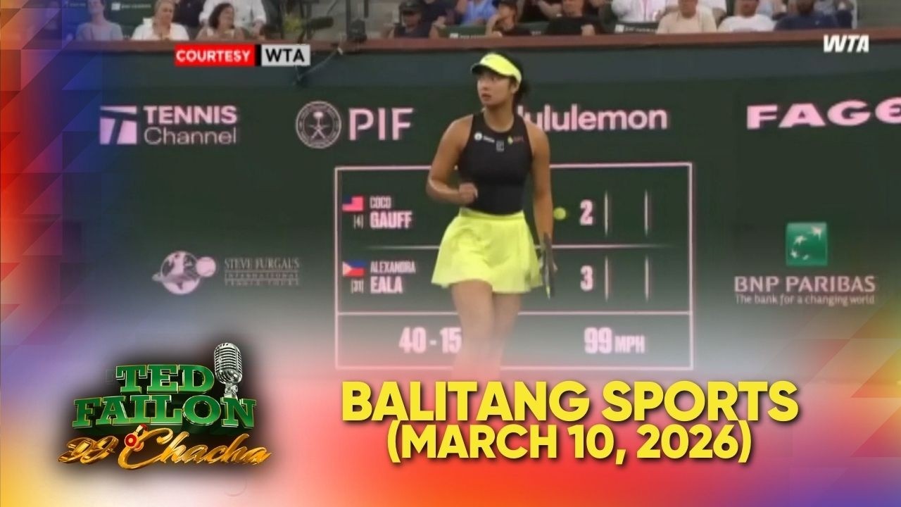 Alex Eala, abante sa R16 ng Indian Wells Open matapos ang injury kay Coco Gauff