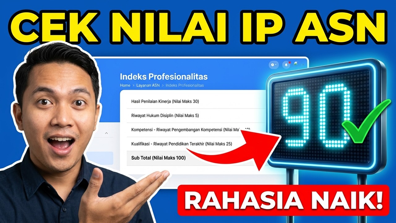 CARA MELIHAT NILAI IP ASN 2024! 😱  Rahasia Naikkan IP ASN?