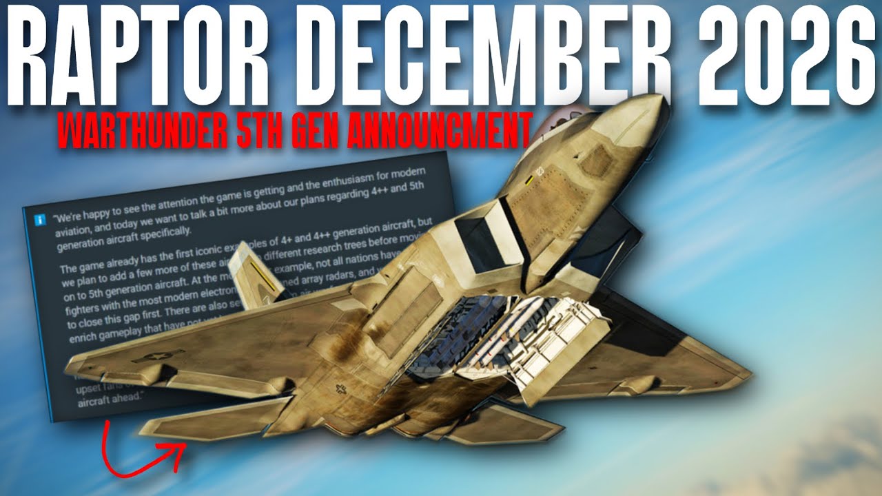 RAPTOR Coming to WarThunder IN 2026 How should it get added