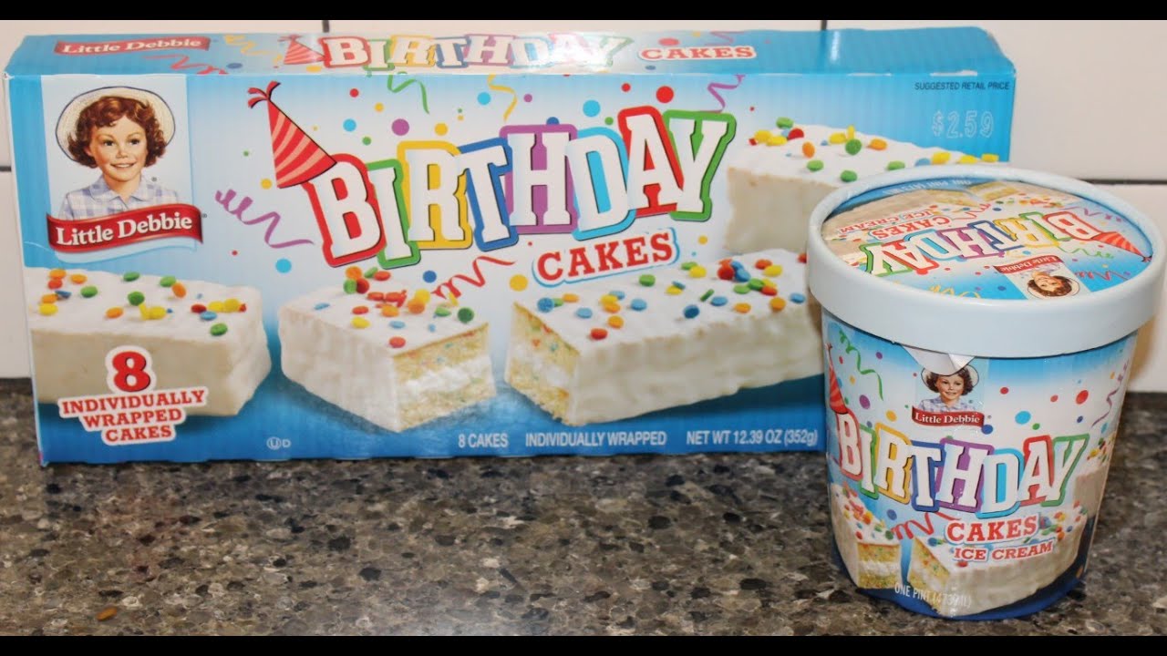 Little Debbie Birthday Cakes vs Birthday Cakes Hudsonville Ice Cream Review