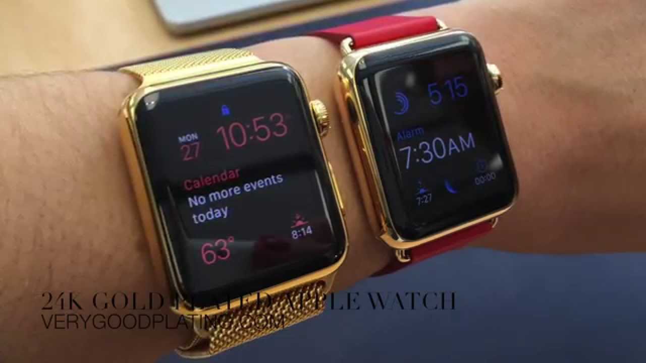 24K Gold Plated Stainless VS 18K Apple Watch Edition