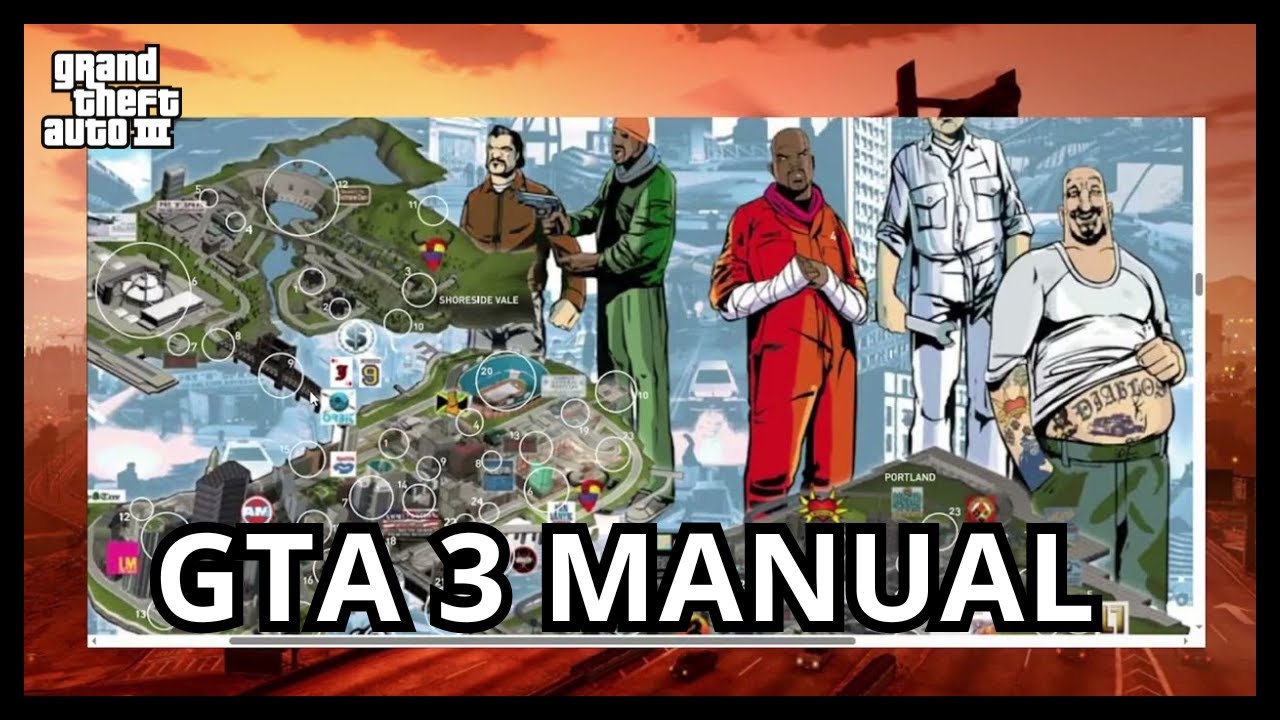GTA III #1 - Início, lendo o manual oficial do jogo