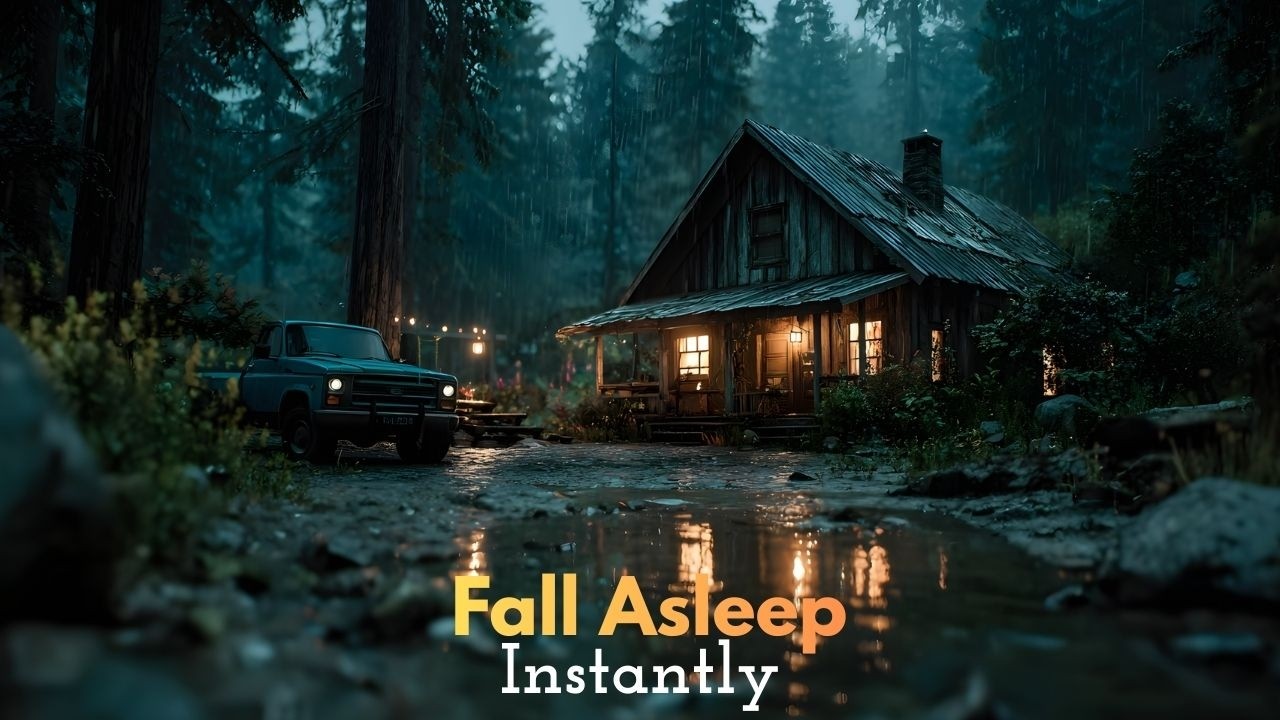 Backwoods Storm & Heavy Rain – Cedar Cabin (432Hz)