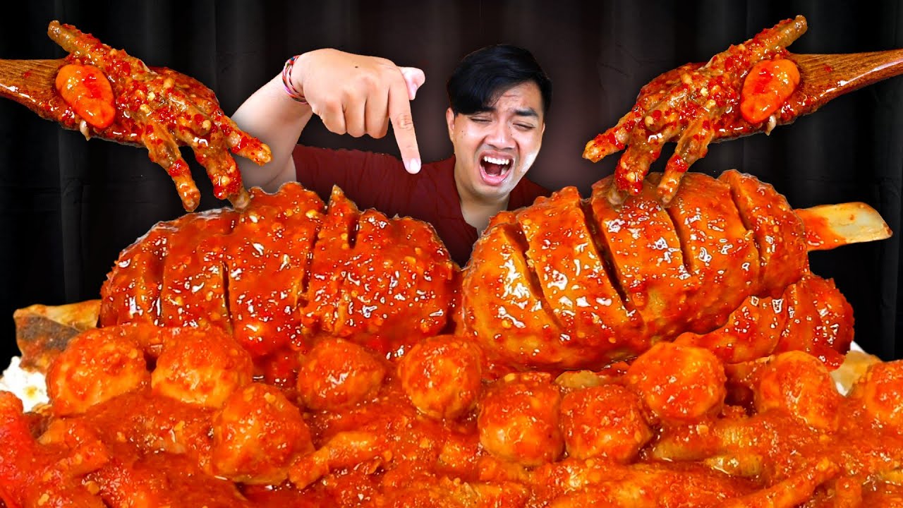 MUKBANG BAKSO RUSUK IGA JUMBO + CEKER MERCON TULANG LUNAK SAMBAL LAVA PEDAS