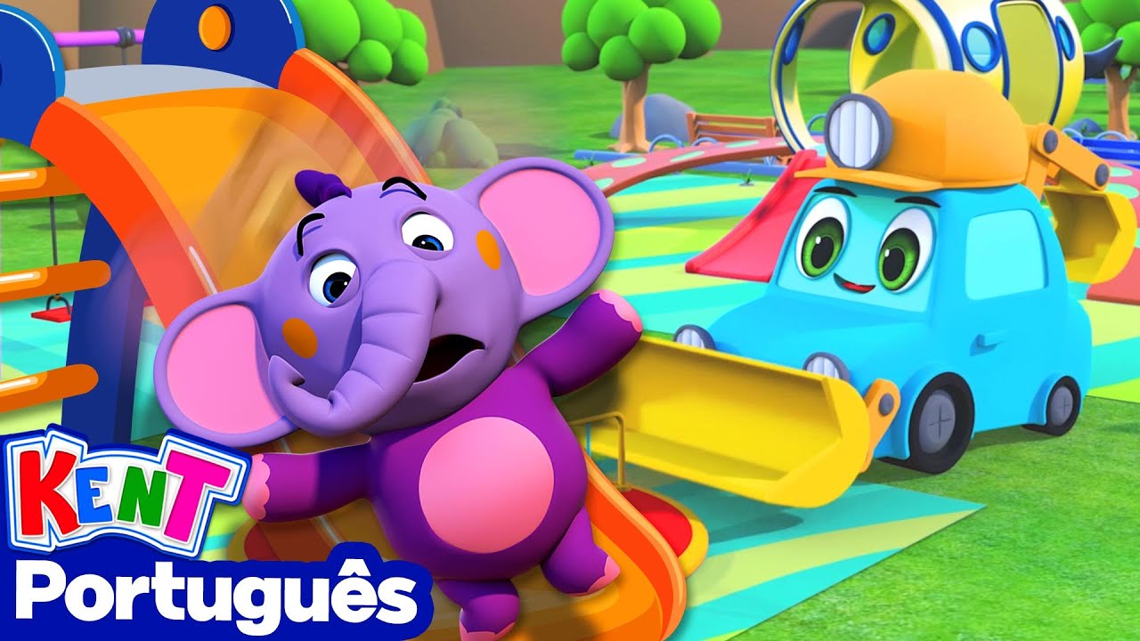 Kent o Elefante | Construir Um Parquinho ! Vídeos divertidos para crianças 🛝⚽