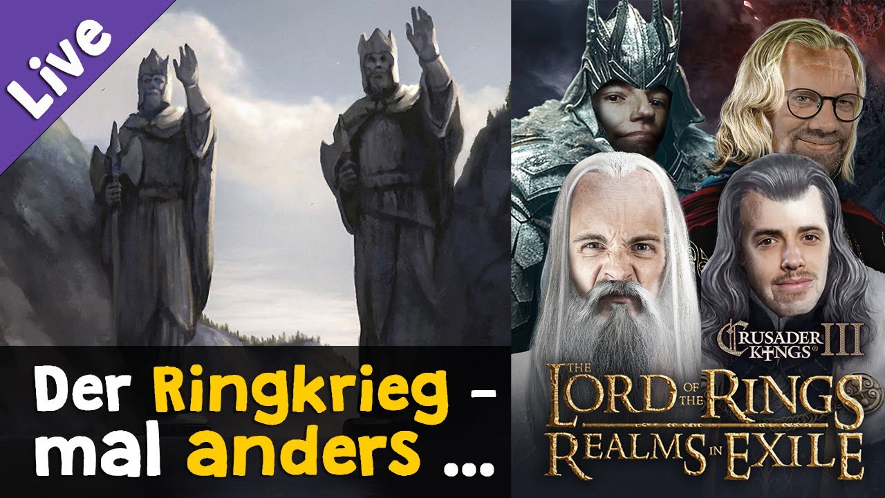 Der Ringkrieg - mal anders... ✦ Crusader Kings 3: Der Herr der Ringe (Mod) ✦ Multiplayer 2vs2 (Live)