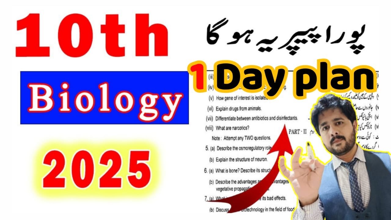 10th Class Biology Guess paper 2025 - 10 Bio guess paper 2025 - Class 10 Biology Guess 2025