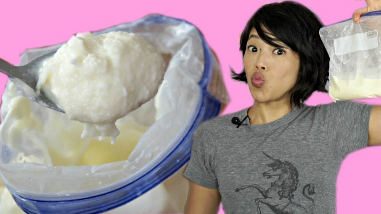 5-MINUTE Homemade ICE CREAM IN A BAG Recipe & Taste Test