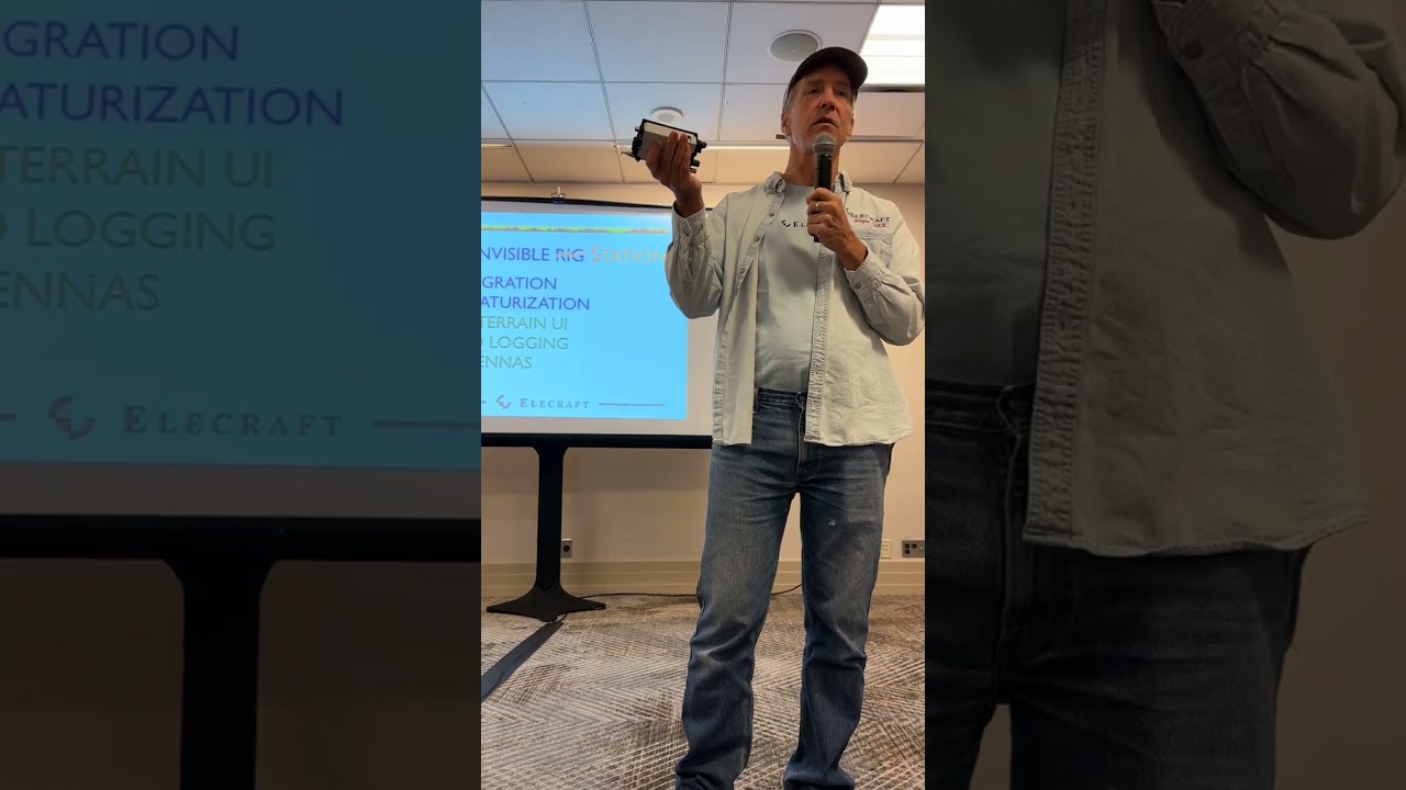 Wayne N6KR introduces the Elecraft KH1 at Pacificon 2023