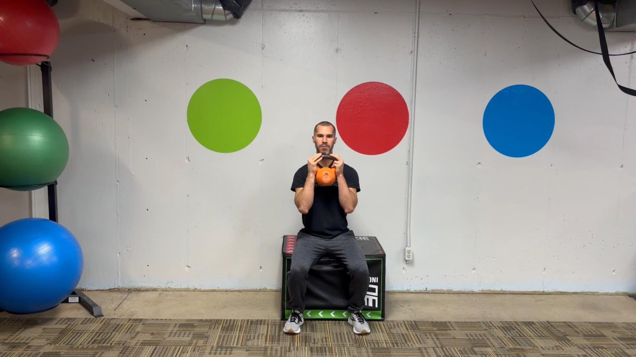 Box Squat With Pause - Goblet
