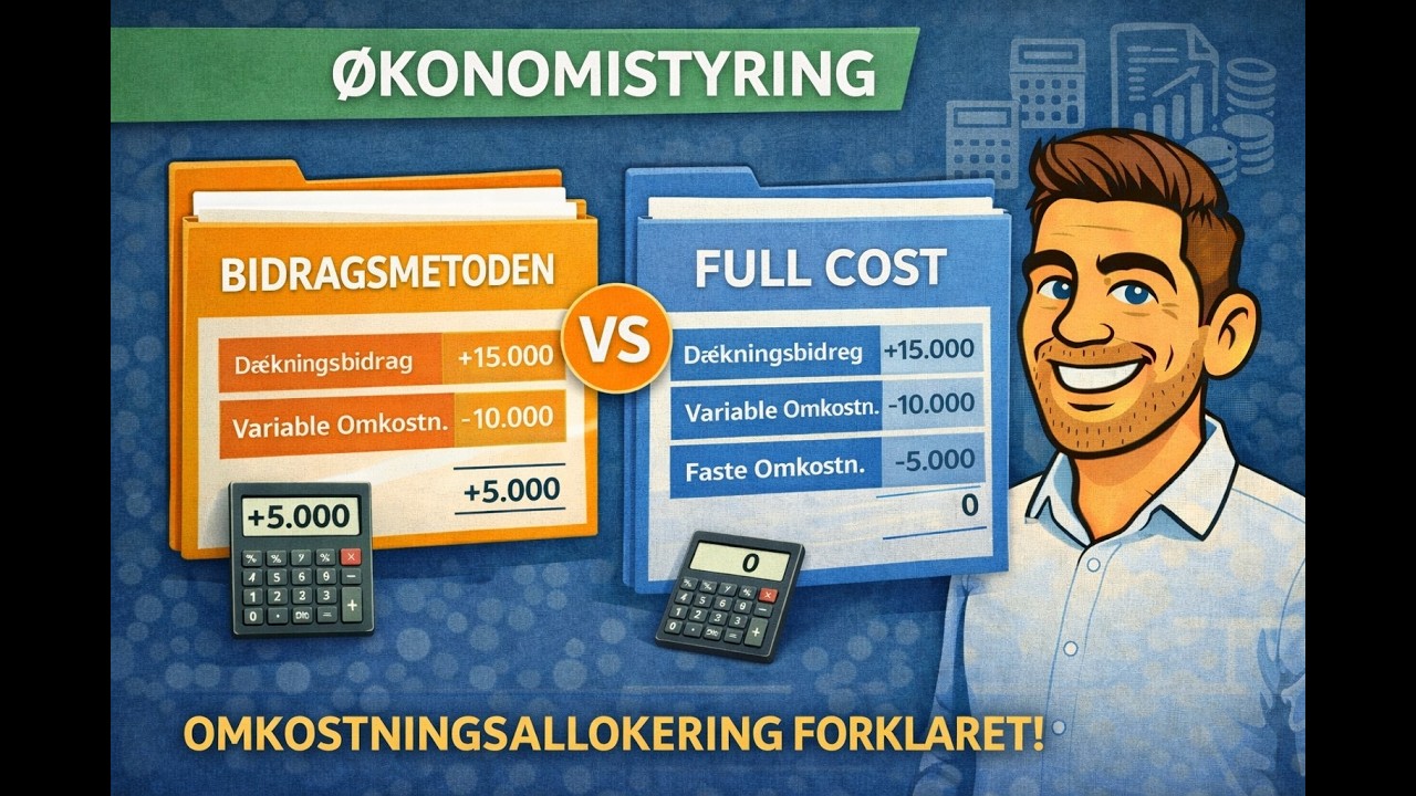 💰 Traditionel omkostningsallokering – Bidragsmetoden vs. Full Cost forklaret