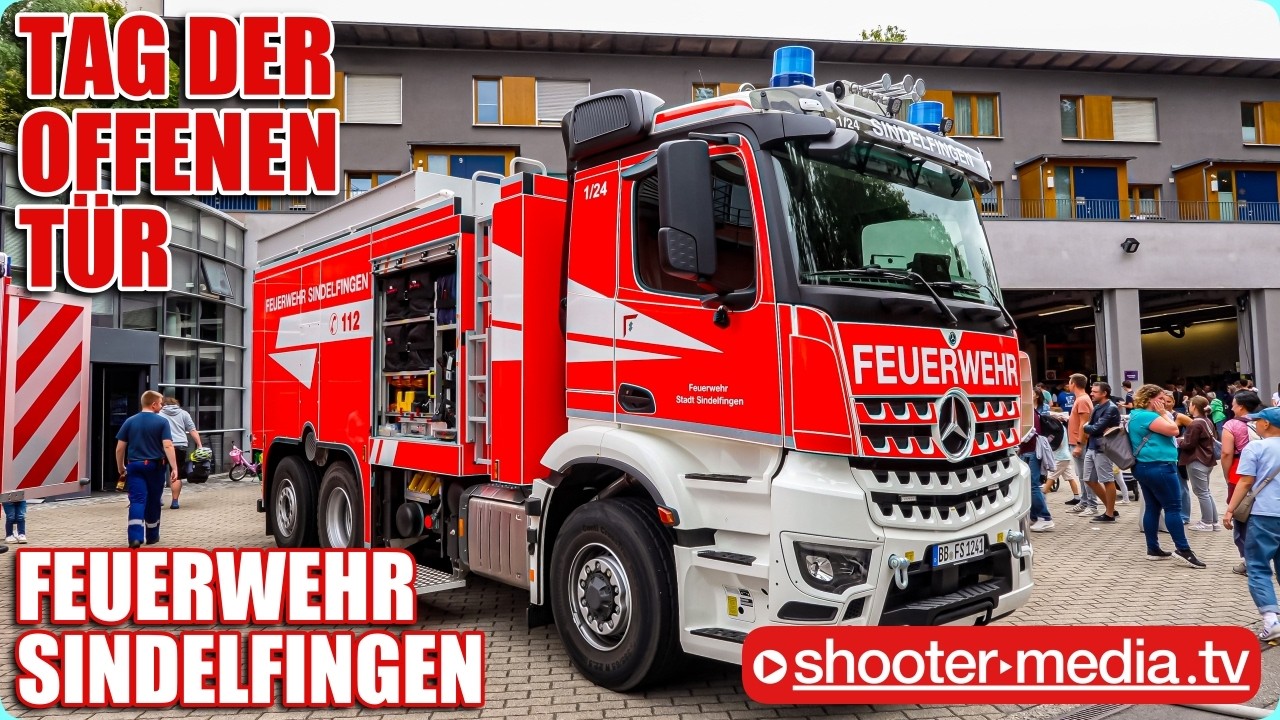 🚒 TAG DER OFFENEN TÜR - FEUERWEHR SINDELFINGEN 🚒 | 🚒 Großer Fuhrpark (neues GTLF)  🚒