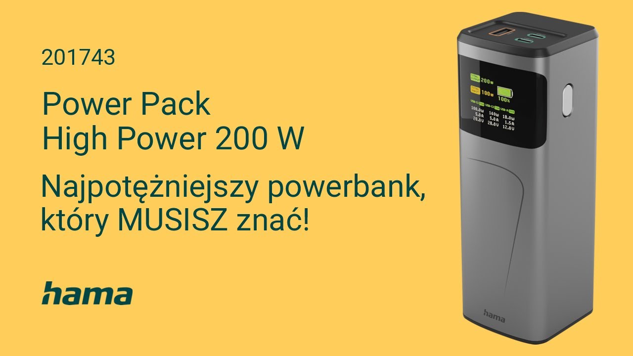 Power Pack High Power 200 W – Najpotężniejszy powerbank, który MUSISZ znać!