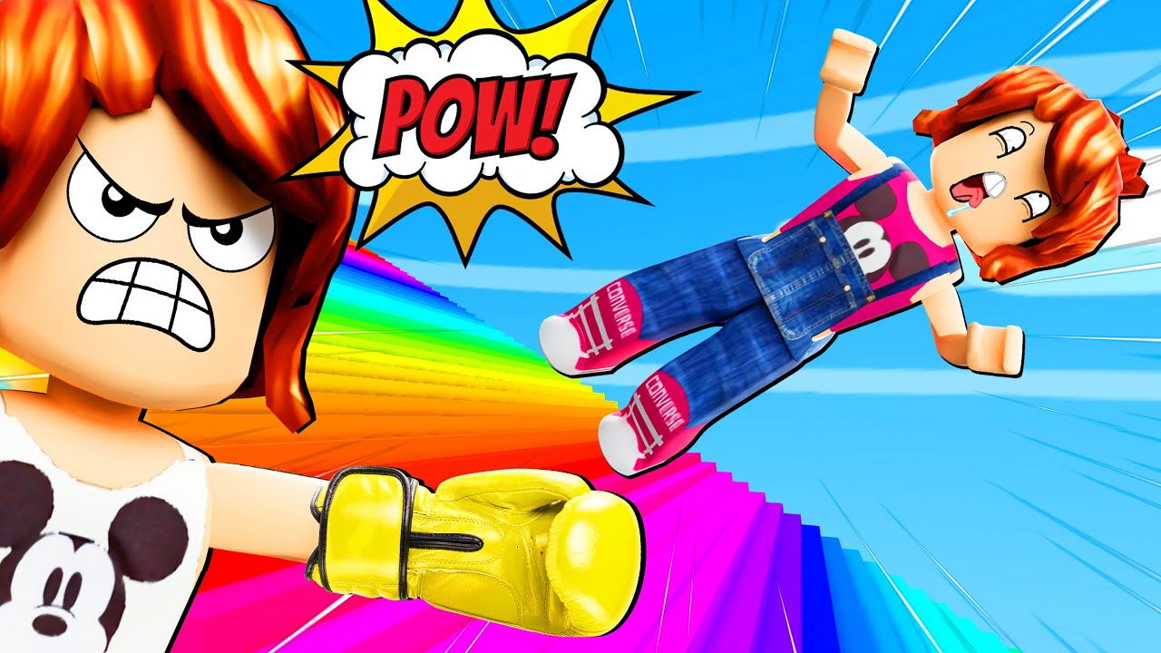ESCADA COLORIDA COM TROLAGEM no ROBLOX! (Stair Rage Race)