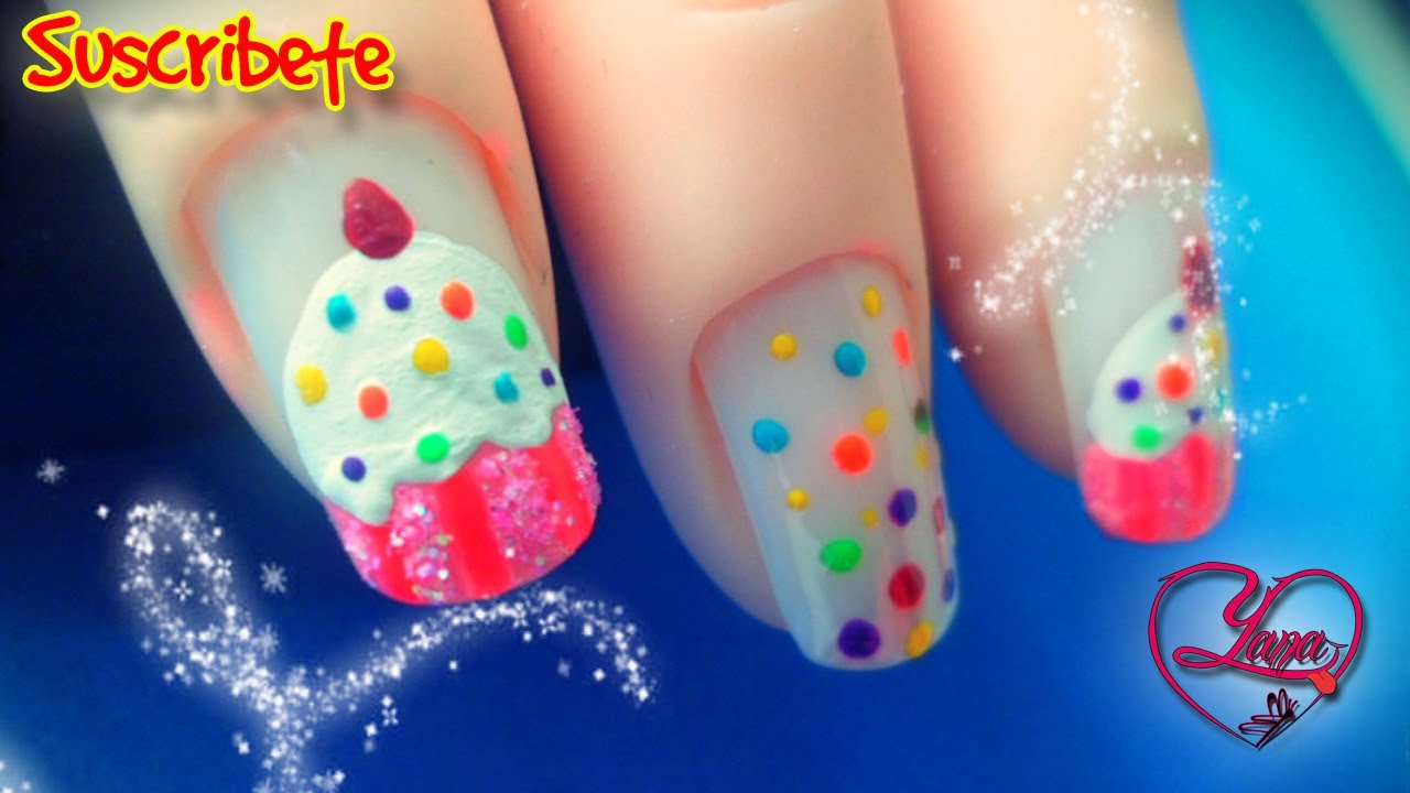 Decoraciones de Uñas Cupcakes - Yana - Nail Art