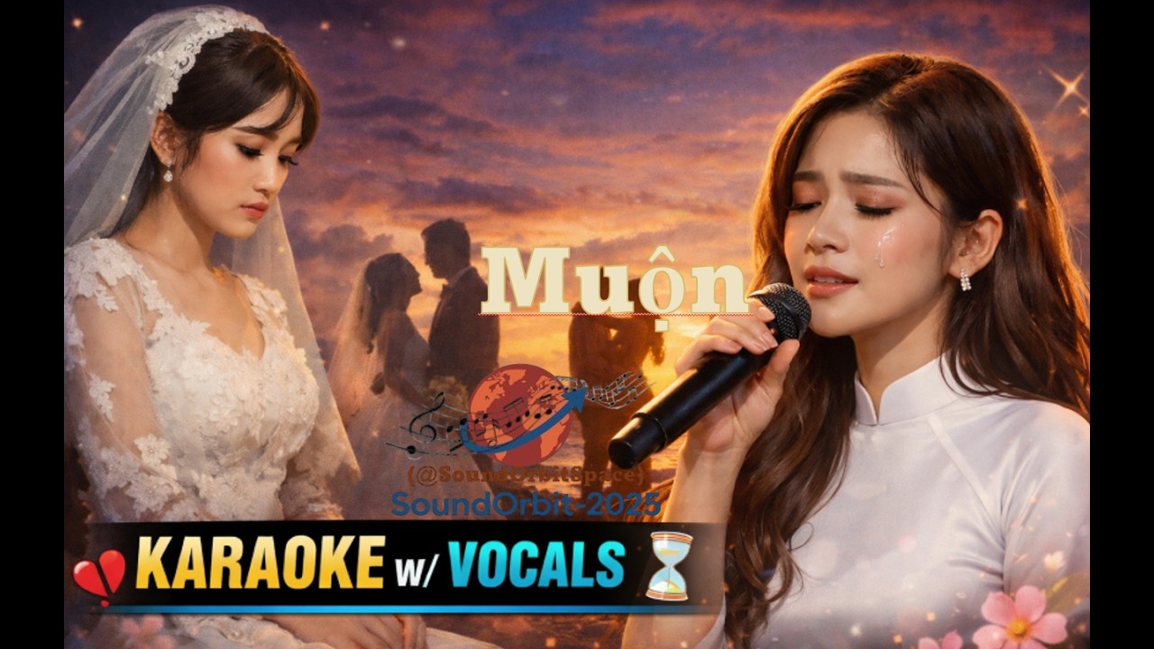 MUỘN 💔 Yêu Khi Quá Muộn Màng 😢💔 | Karaoke w/VOCALS 🎤 | SunoAI Cover 🌸 by SoundOrbit-2025