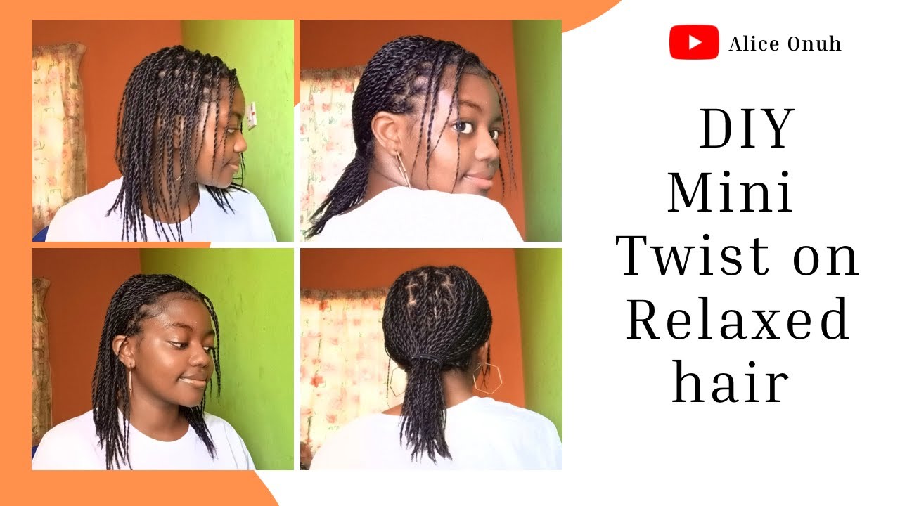 HOW TO: MINI TWISTS PROTECTIVE STYLE | Relaxed Hair