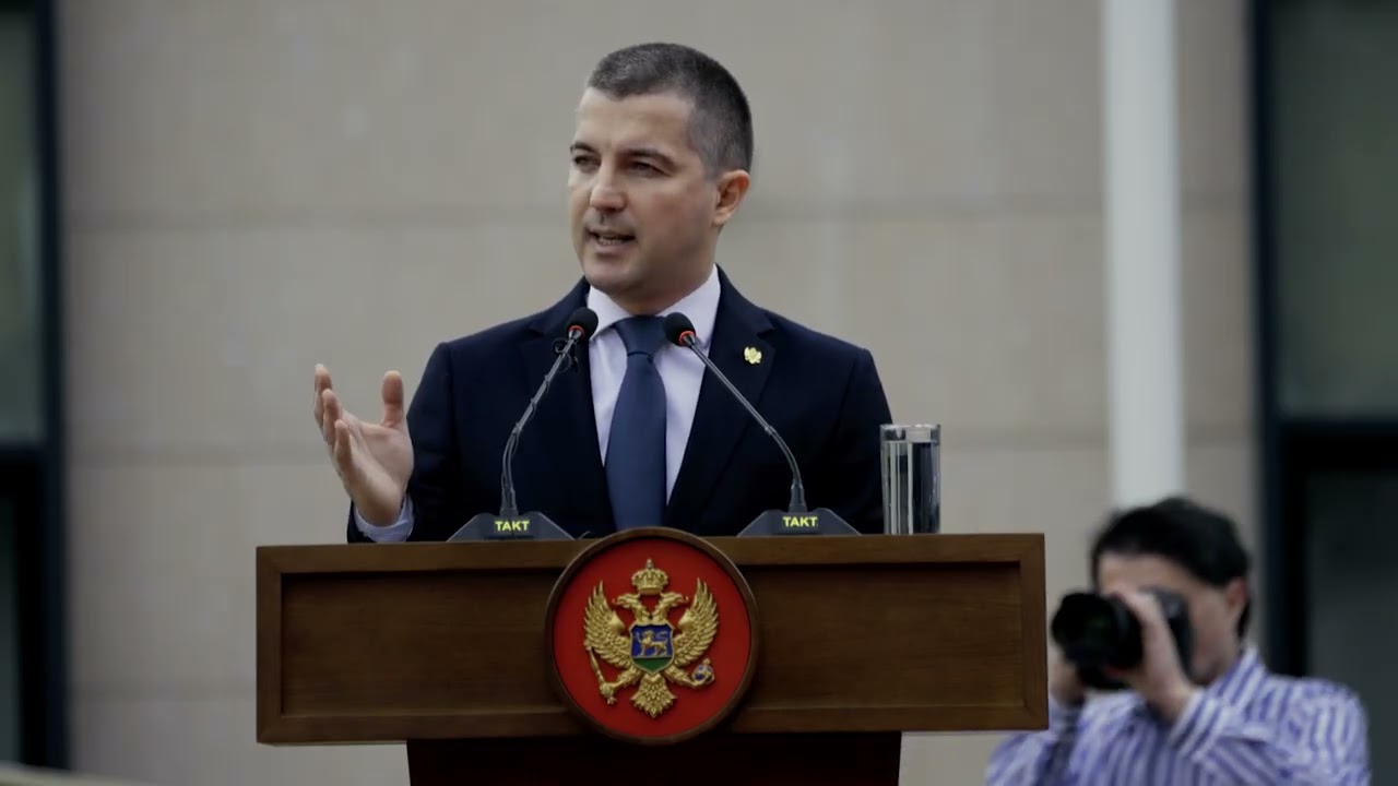 Obraćanje otpredsjednika Vlade Bečića na ceremoniji otvaranja nove zgrade Komande Mornarice VCG