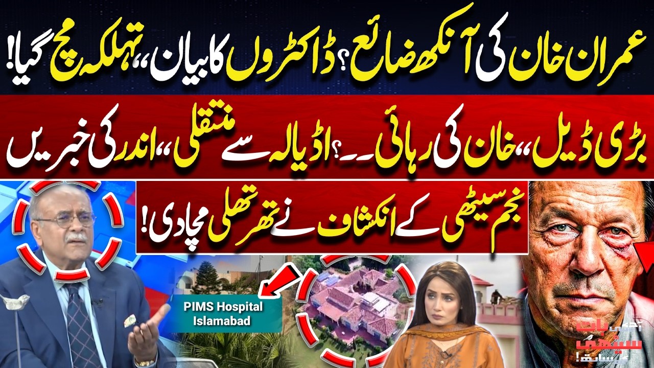 Is Imran Khan Losing His Eye? | Doctors’ Statement Sparks Shockwaves! | Najam Sethi Analysis