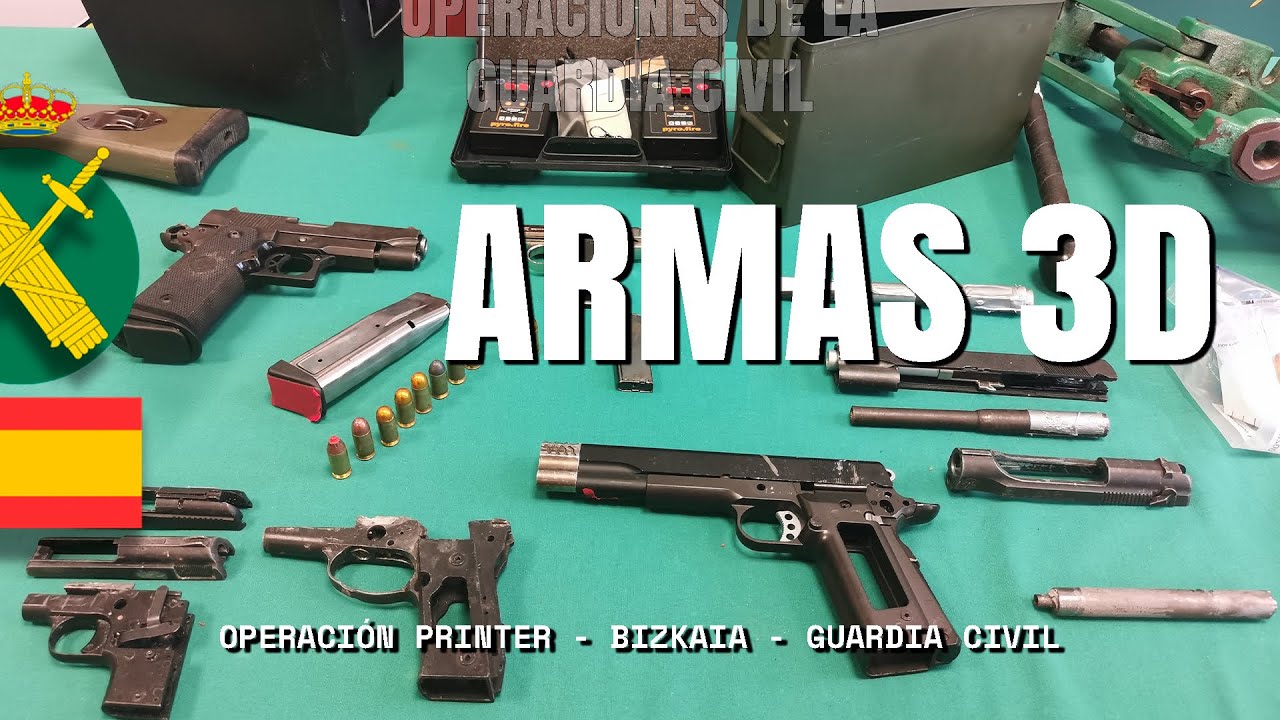 Detenido por fabricar armas con una impresora 3D en su vivienda en Bermeo