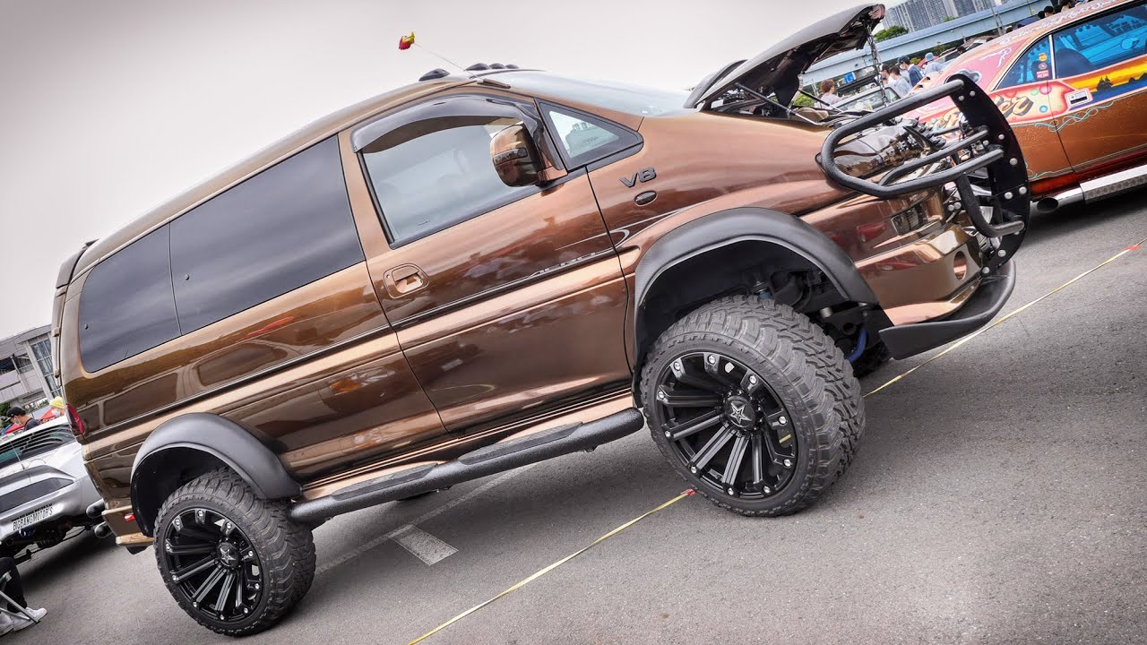V8 魔改造 Mitsubishi DELICA SPACE GEAR Custom Car デリカスペースギア