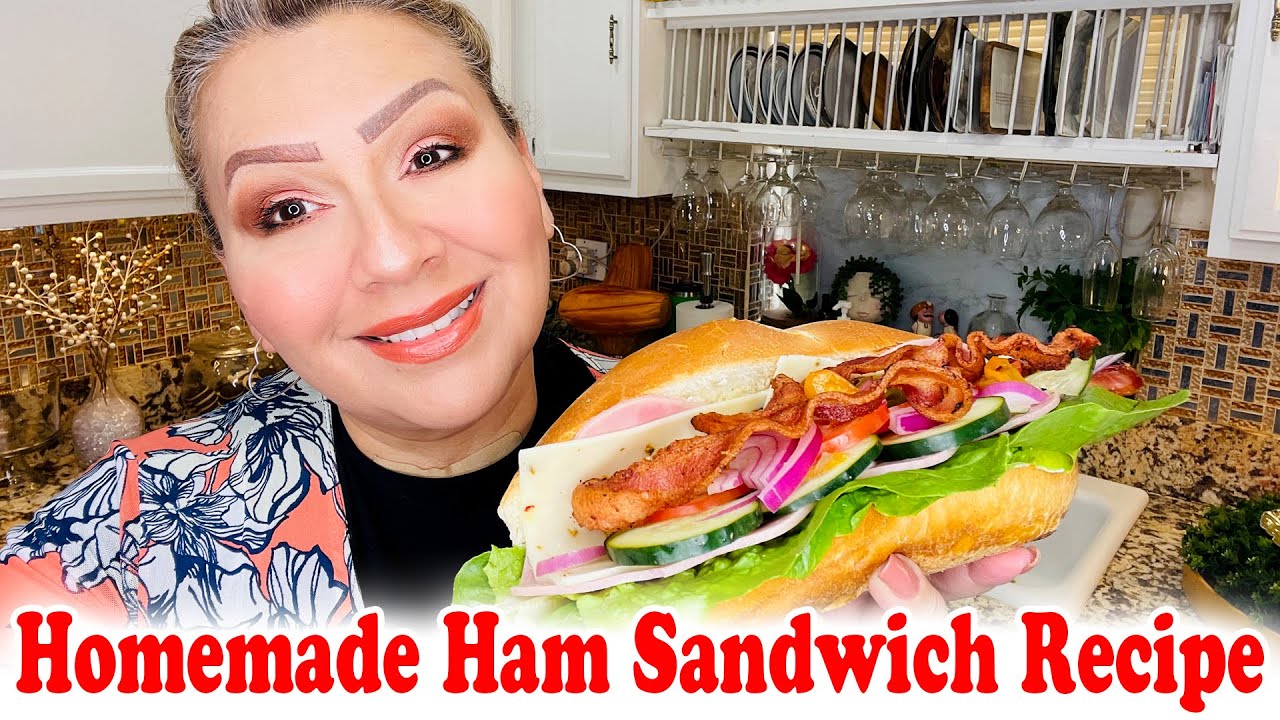 Homemade Ham Sandwich Recipe | Easy & Delicious | Cooking with Gloria