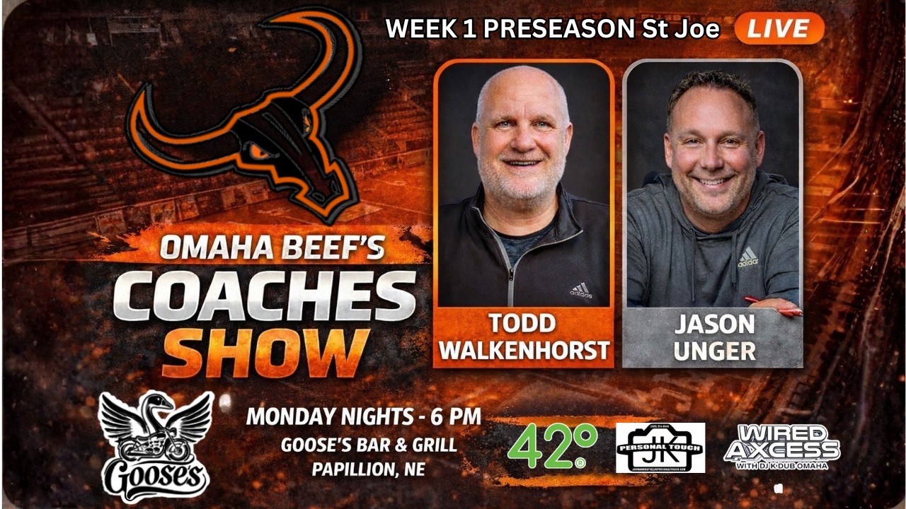 Omaha Beef Coaches Show LIVE at Goose’s | 2026 Season Kickoff Special