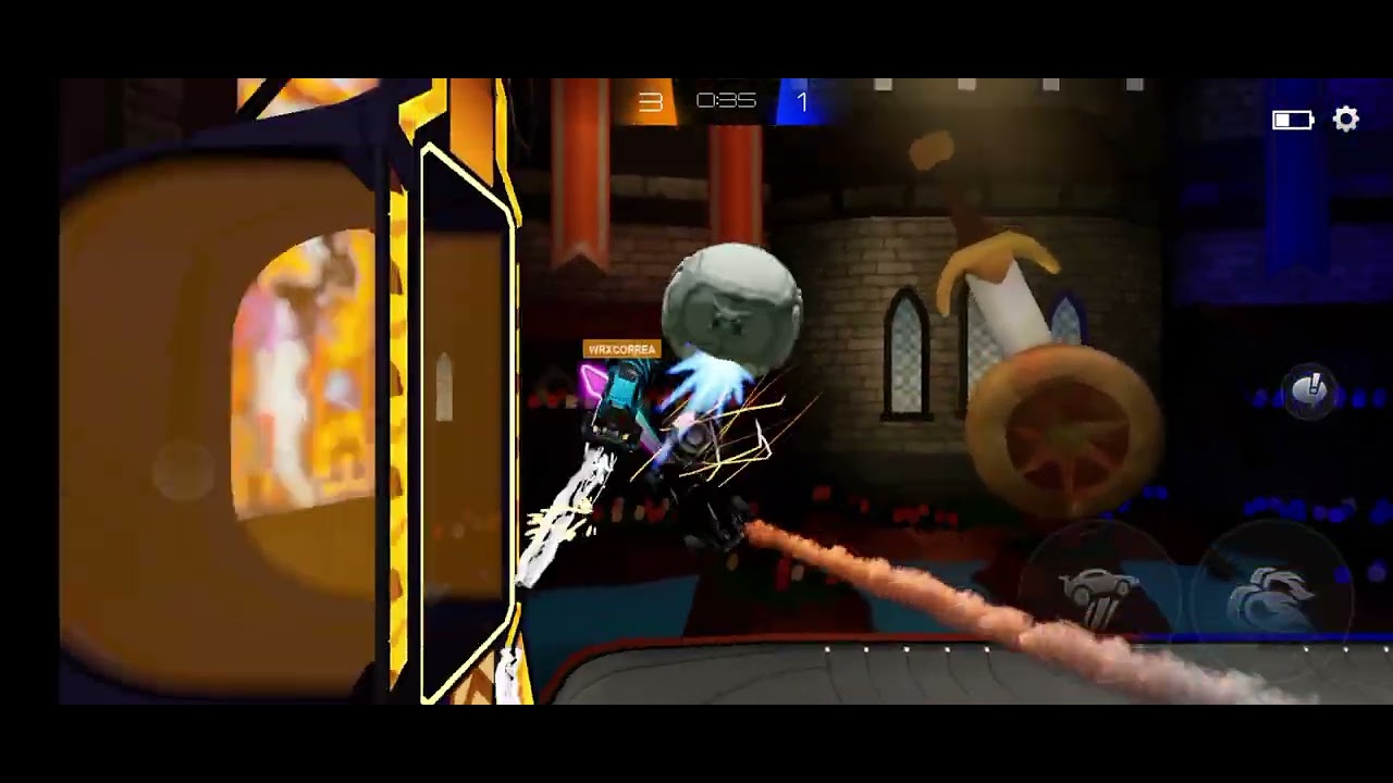 Jogando Rocket League Sideswipe PT-BR 