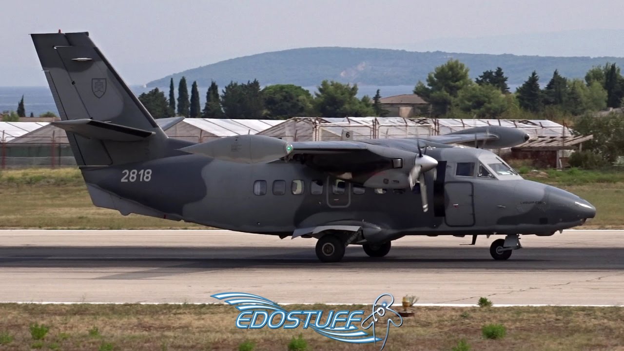 Slovak Air Force - Let L-410 UVP-E20 Turbolet - Takeoff from Split Airport LDSP/SPU