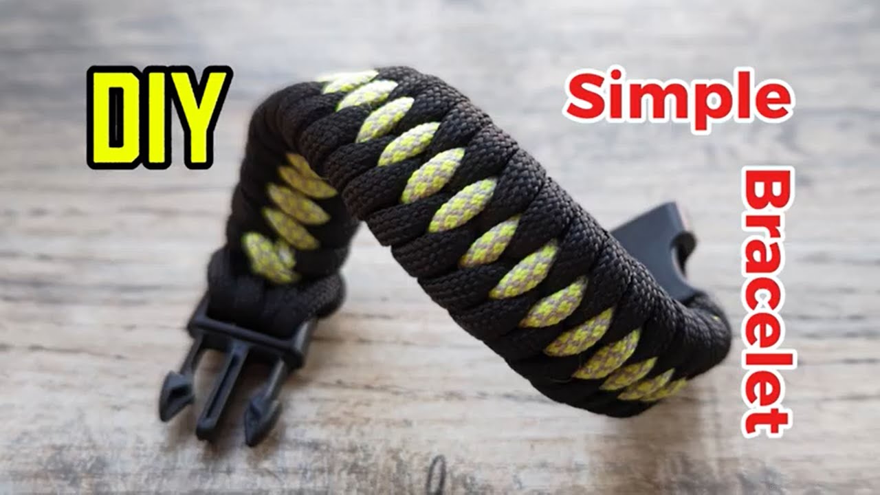 DIY Simple Bracelet Paracord - Paracord-Armband einfach selber machen | DIY#diy #bracelet #paracord