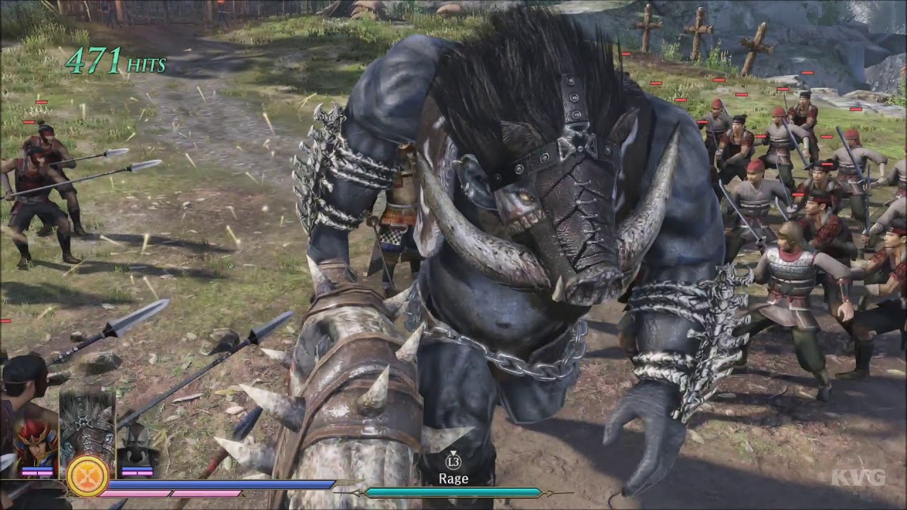 Warriors Orochi 4 - Gyuki Gameplay (PS4 HD) [1080p60FPS]