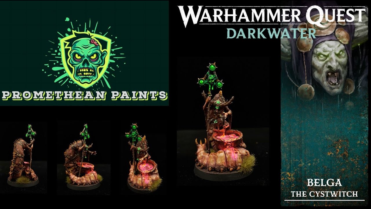 WARHAMMER QUEST DARKWATER BELGA THE CYST WITCH PAINTING TUTORIAL