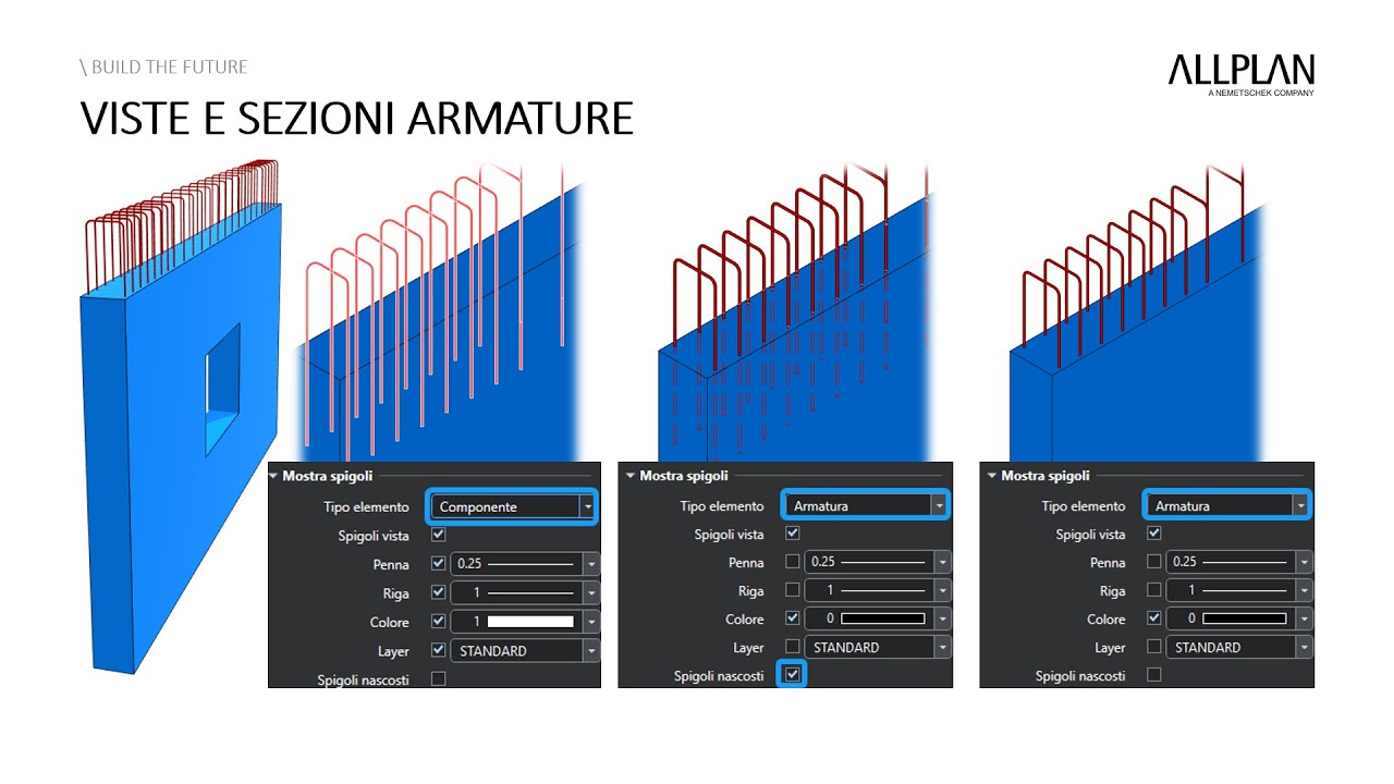 E06 Rebars views and sections